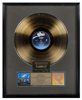 The Jacksons “Victory” Gold Record Sales Award 